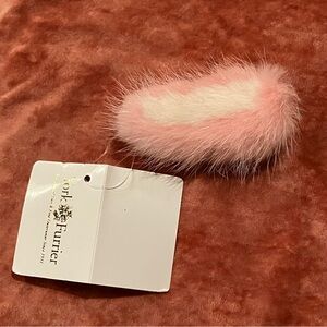 York Furrier Fur Hair Clip Barrette